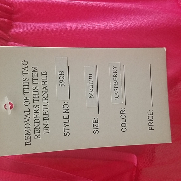 Unique Vintage Raspberry Crinoline M - Picture 2 of 5